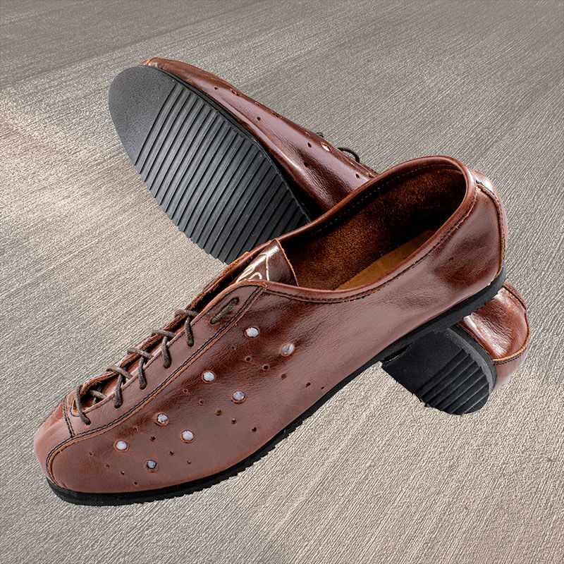 chaussure cycliste vintage